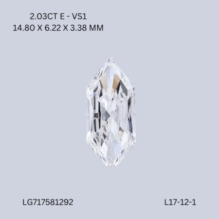 2.03 CT E VS1 HEXAGONAL diamond Fancy Shape