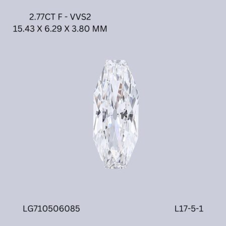 2.77 CT F VVS2 OCTAGONE diamond Fancy Shape