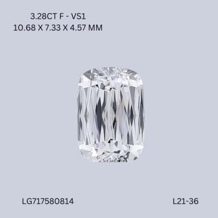 3.28 CT F VS1 ASHOKA diamond Fancy Shape