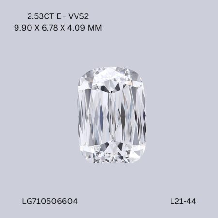 2.53 CT E VVS2 ASHOKA diamond Fancy Shape