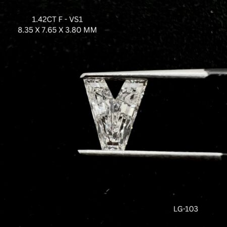 1.42 CT F VS1 ALPHABET diamond Fancy Shape