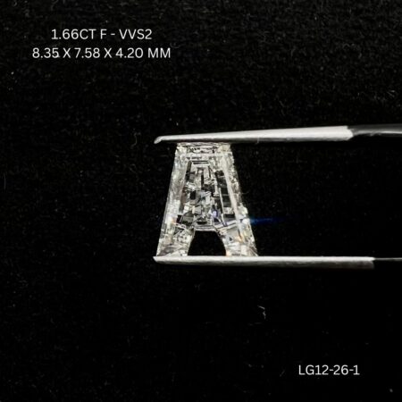 1.66 CT F VVS2 ALPHABET diamond Fancy Shape