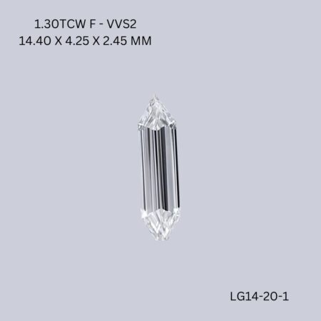 1.30 CT F VVS2 HEXAGONAL diamond Fancy Shape