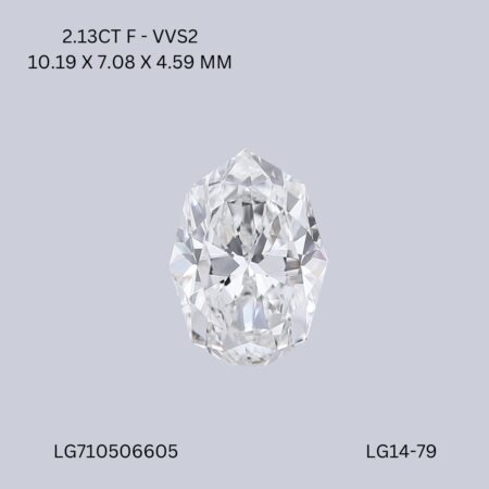 2.13 CT F VVS2 OCTAGONE diamond Fancy Shape
