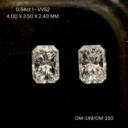 0.54ct Radiant Diamond I VVS2 - Fancy Rectangular Cut Unique