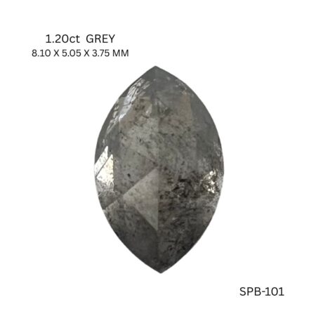1.20 CT GREY PK MARQUISE diamond Salt & Pepper