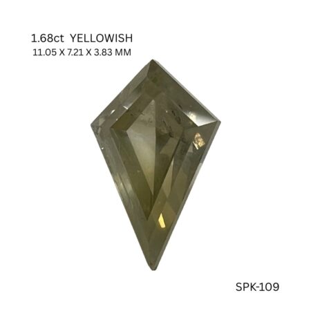 1.68 CT YELLOWISH PK KITE diamond Salt & Pepper