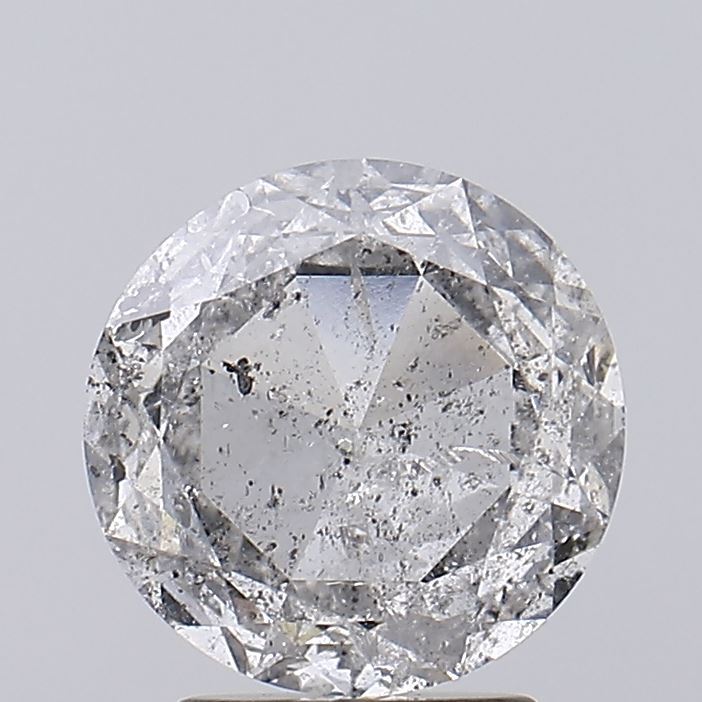 2.12CT F I3  Round Rose Statement Fancy Shape Diamond 8.75*8.75*3.22MM