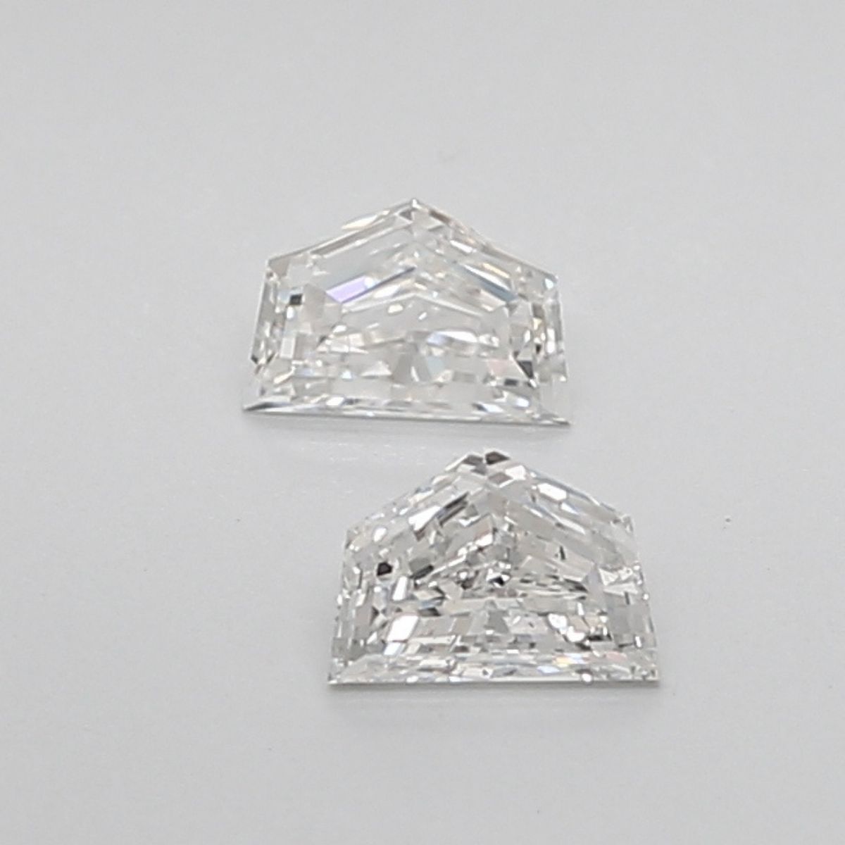 0.63CT G VS2 Cadillac Clean Geometry Diamond Pair 4.3*4.9*1.95MM