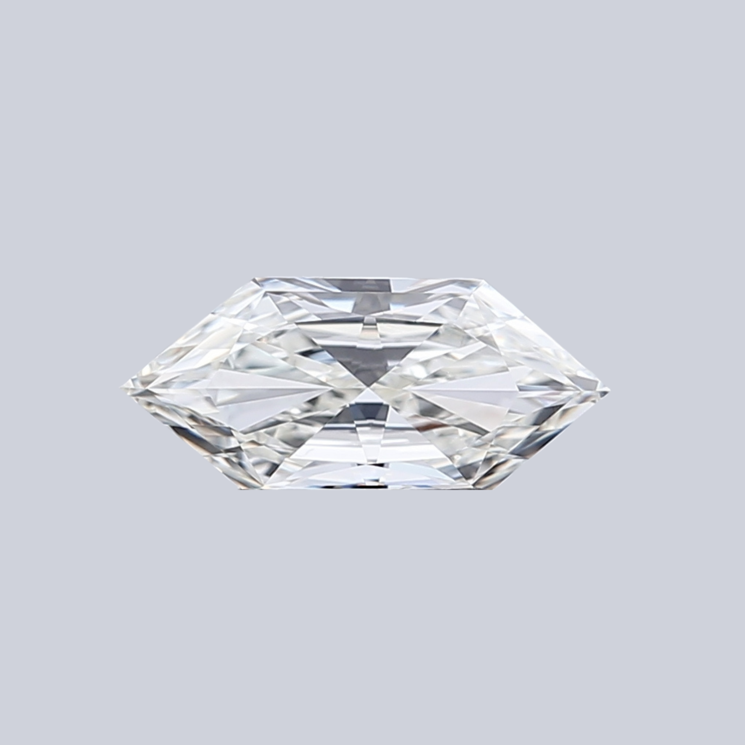 1.12CT I VVS2 Hexagonal Natural Fancy Shape Diamond 10.9*4.9*3.05MM