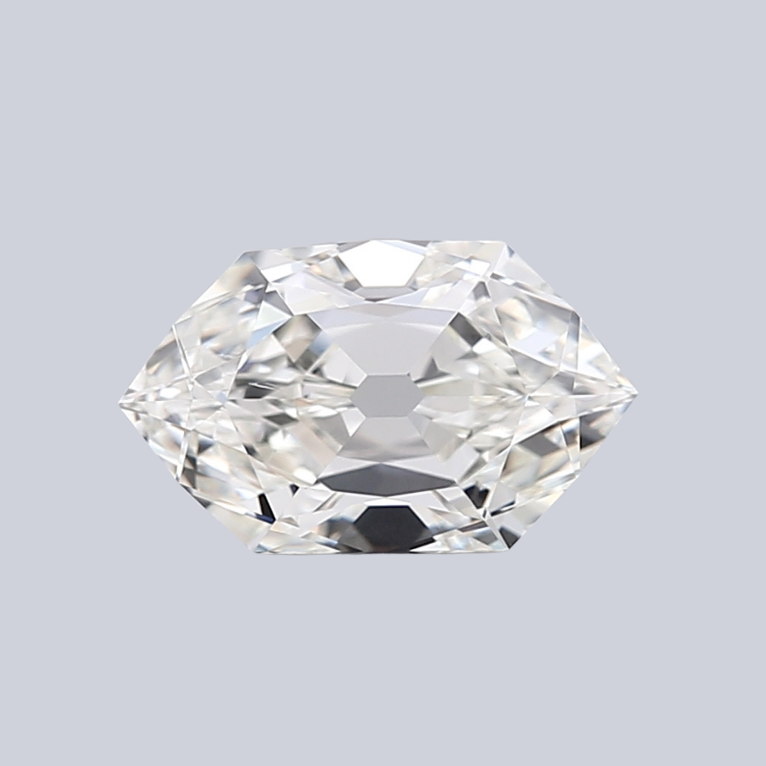 1.04CT I VS2 Old Cut Hexagonal Fancy Shape Diamond 8.75*5.25*3.3MM
