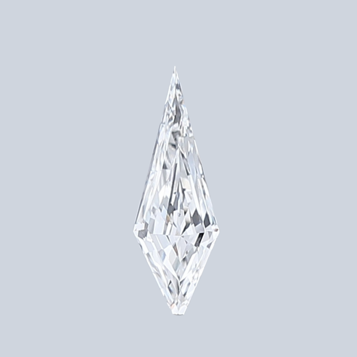 1.01CT F VVS2 Kite Precision Crafted Lab Grown Fancy Shape Diamond 14.6*4.8*3.25MM