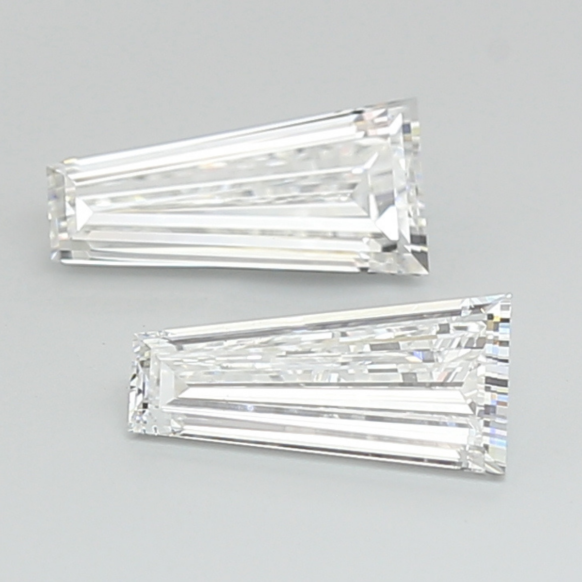 2.67CT F VS1 Taper Precision Lab Grown Diamond Pair 10.85*5.25*3MM