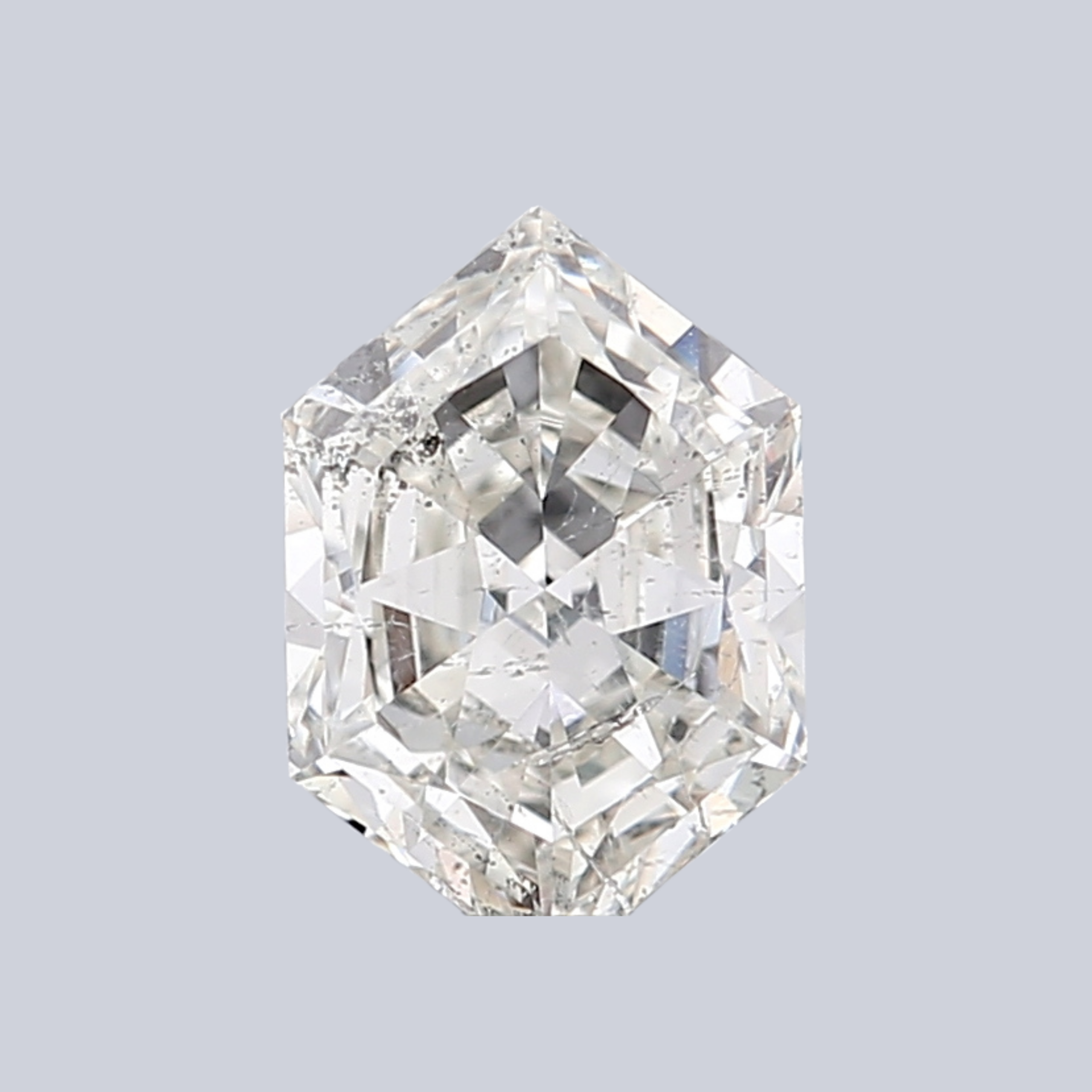 1.00CT I I1 Hexagonal Natural Fancy Shape Diamond 8.25*5.5*3.2MM