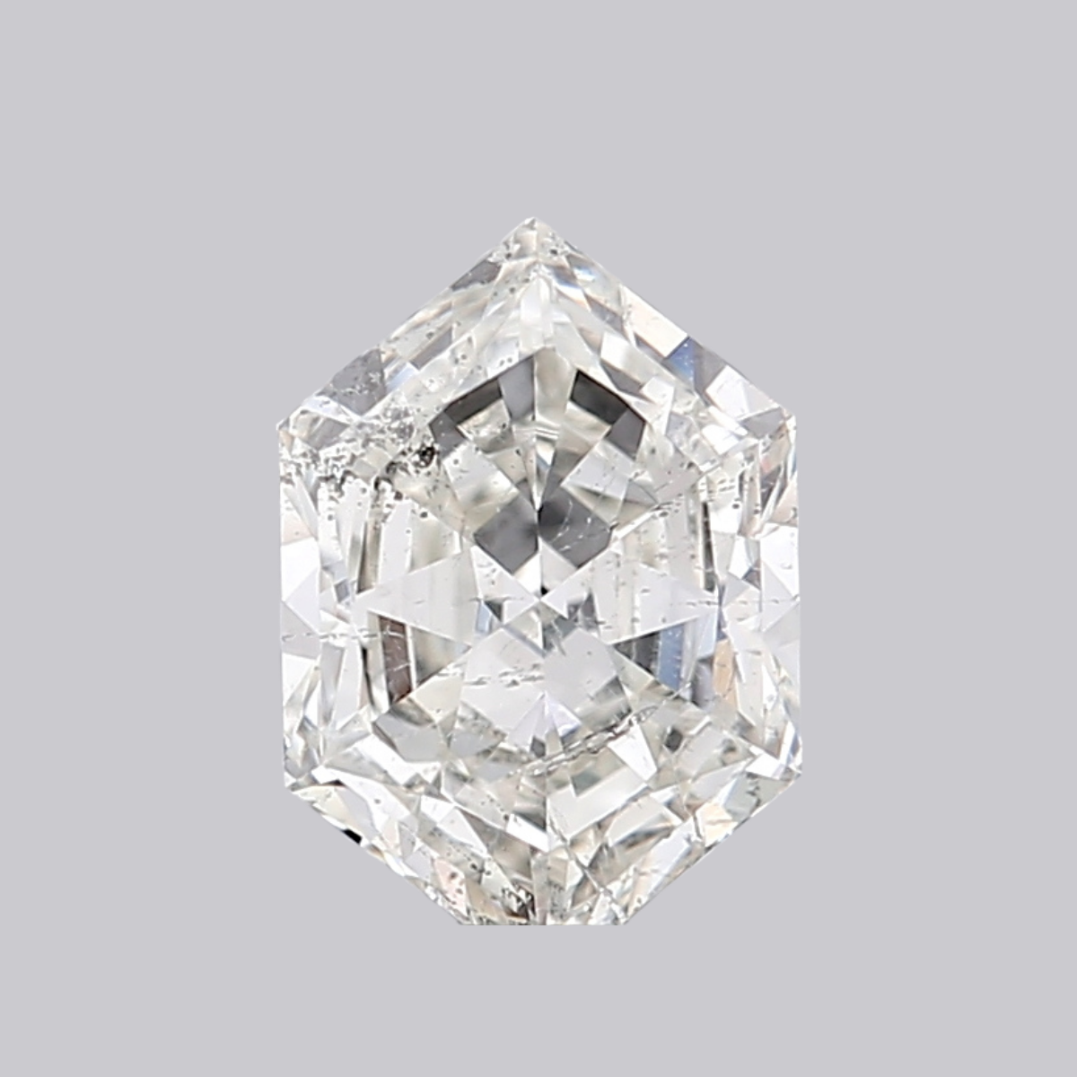 1.00CT I I1 Hexagonal Natural Fancy Shape Diamond 8.25*5.5*3.2MM