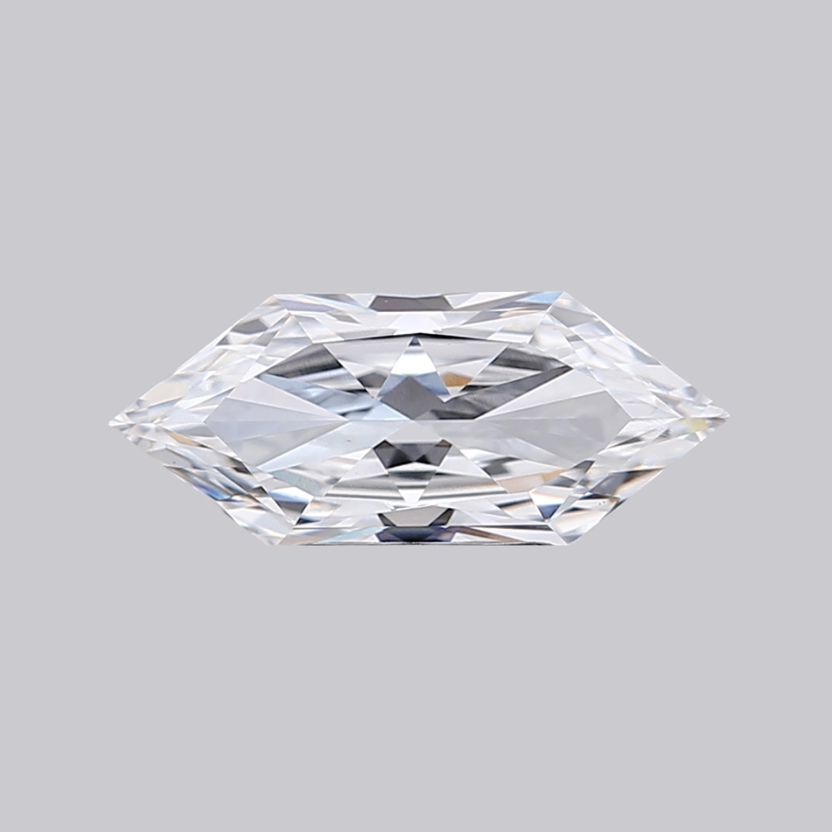 2.57CT D VS1 Hexagonal Lab Grown Fancy Shape Diamond 15.14*6.2*3.94MM