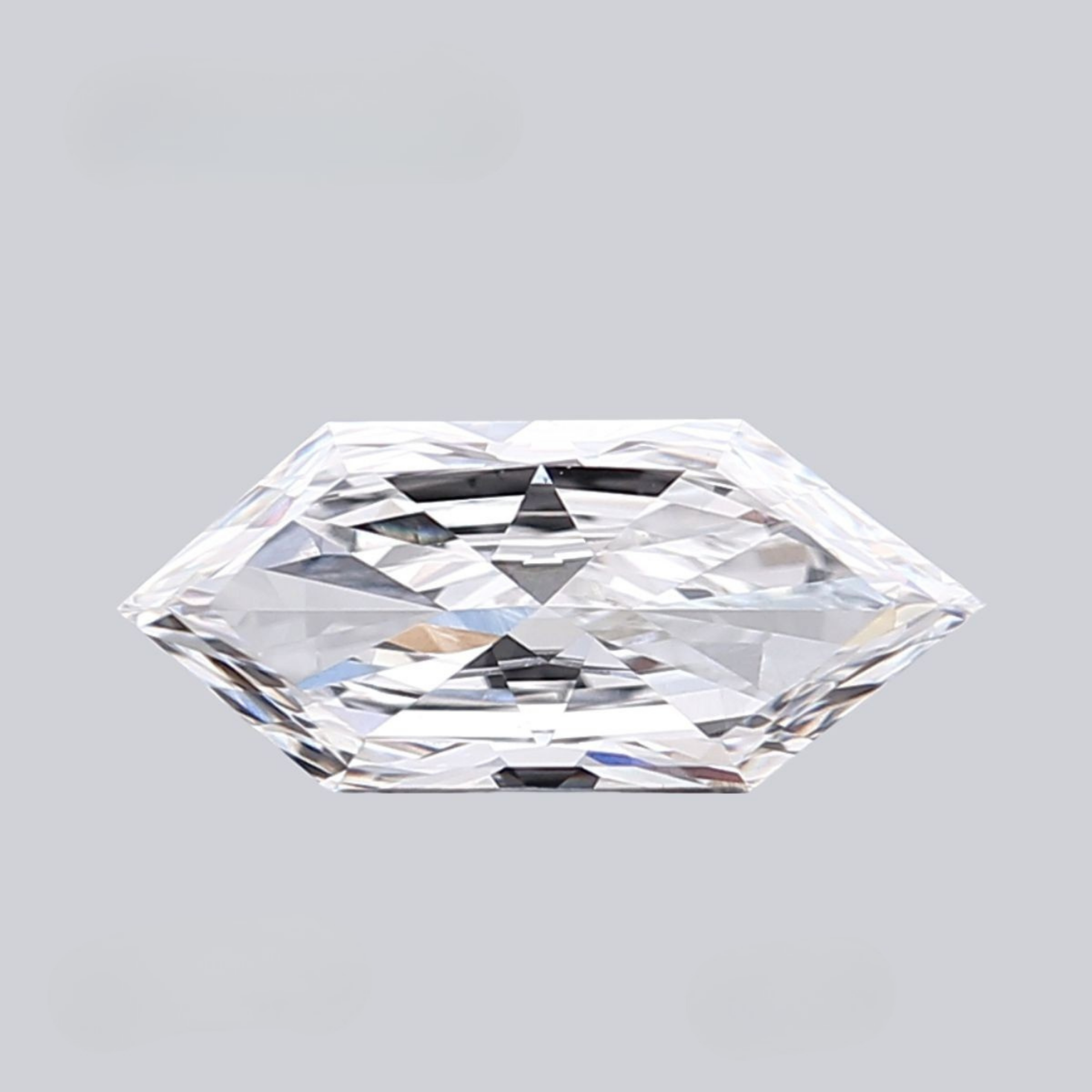 1.49CT D VVS2 Hexagonal Lab Grown Fancy Shape Diamond 12.15*5.19*3.25MM