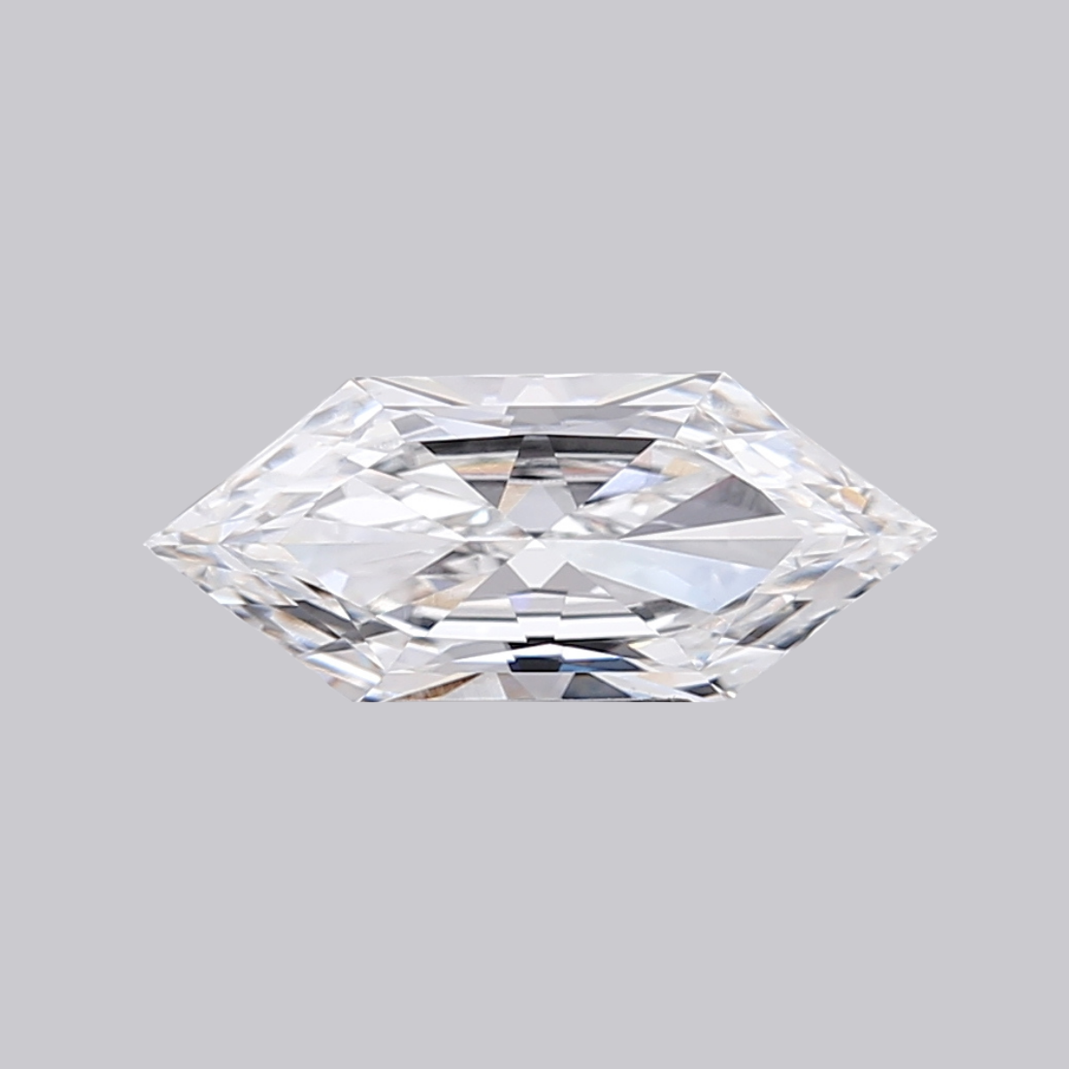2.31CT E VVS2 Hexagonal Lab Grown Fancy Shape Diamond 14.84*6.16*3.71MM