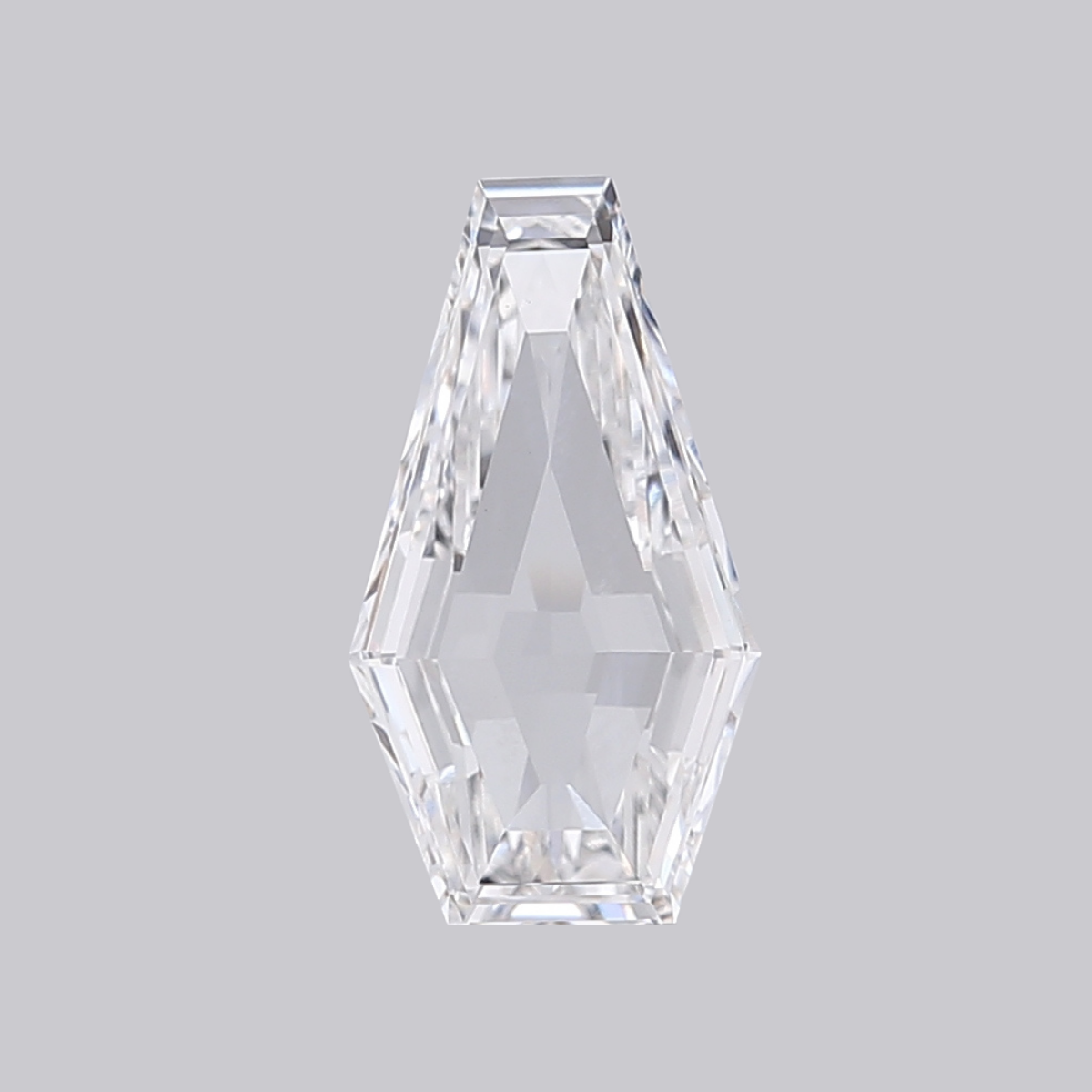 1.77CT E VVS2 Coffin Lab Grown Fancy Shape Diamond 12.94*6.99*2.59MM