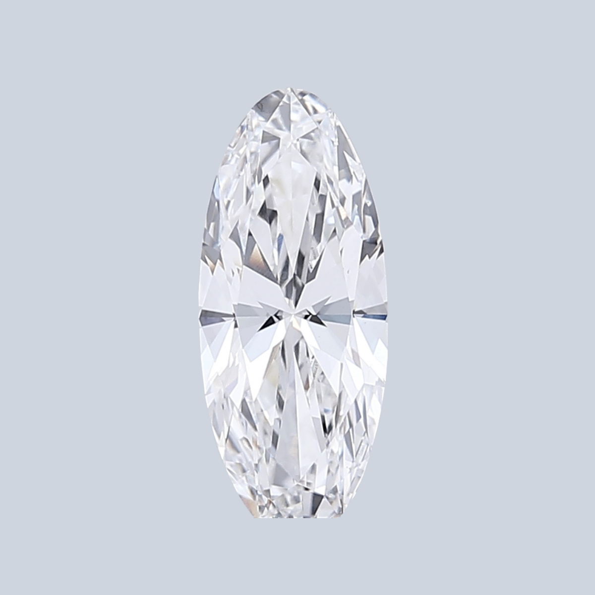 2.78CT D VS1 Moval Lab Grown Fancy Shape Diamond 15.95*6.67*4.07MM