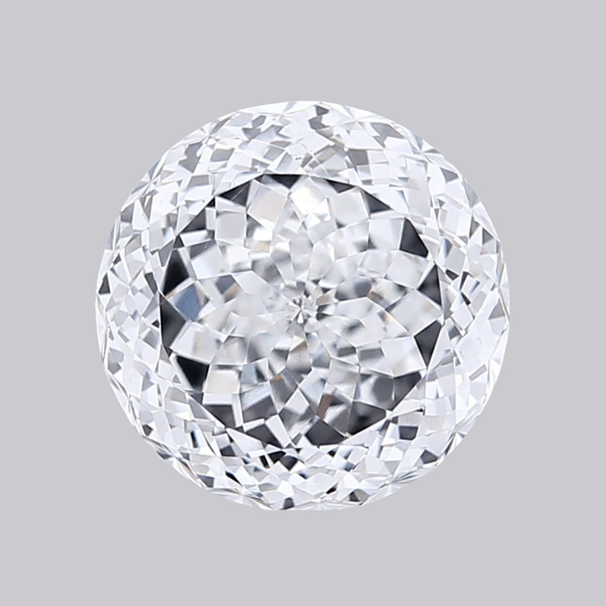 2.98CT D VS1 Portuguese Cut Round Lab Grown Fancy Shape Diamond 8.56*8.55*5.48MM