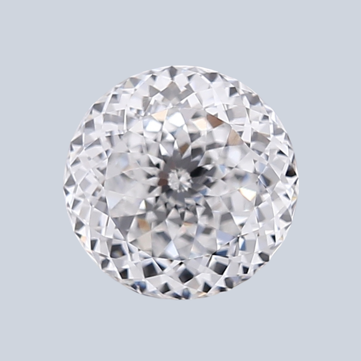 1.74CT E VVS2 Portuguese Cut Round Lab Grown Fancy Shape Diamond 7.19*7.19*4.59MM