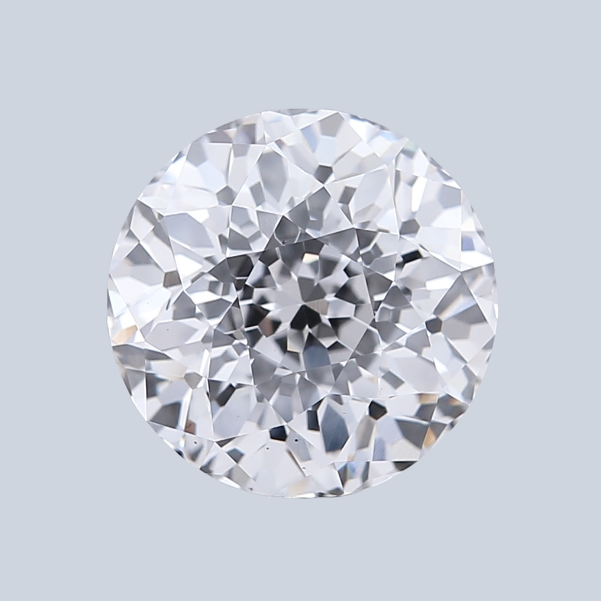 1.80CT E VS1 Portuguese Cut Round Elegant Lab Grown Fancy Shape Diamond 7.4*7.42*5.14MM