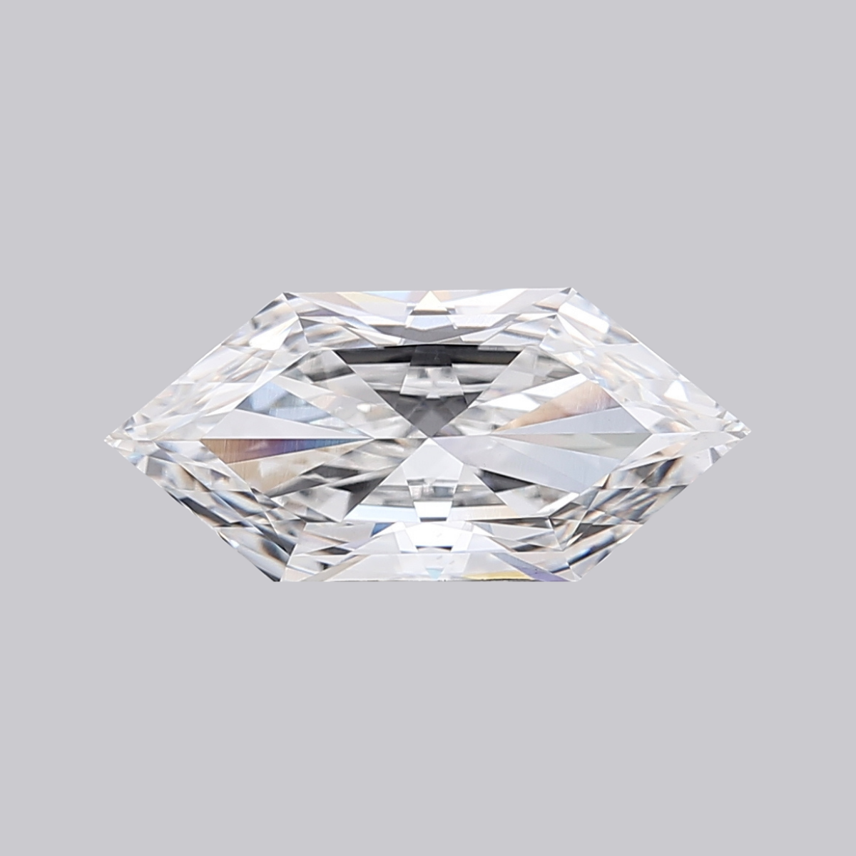5.01CT F VS1 Hexagonal Lab Grown Fancy Shape Diamond 18.1*8.21*5MM