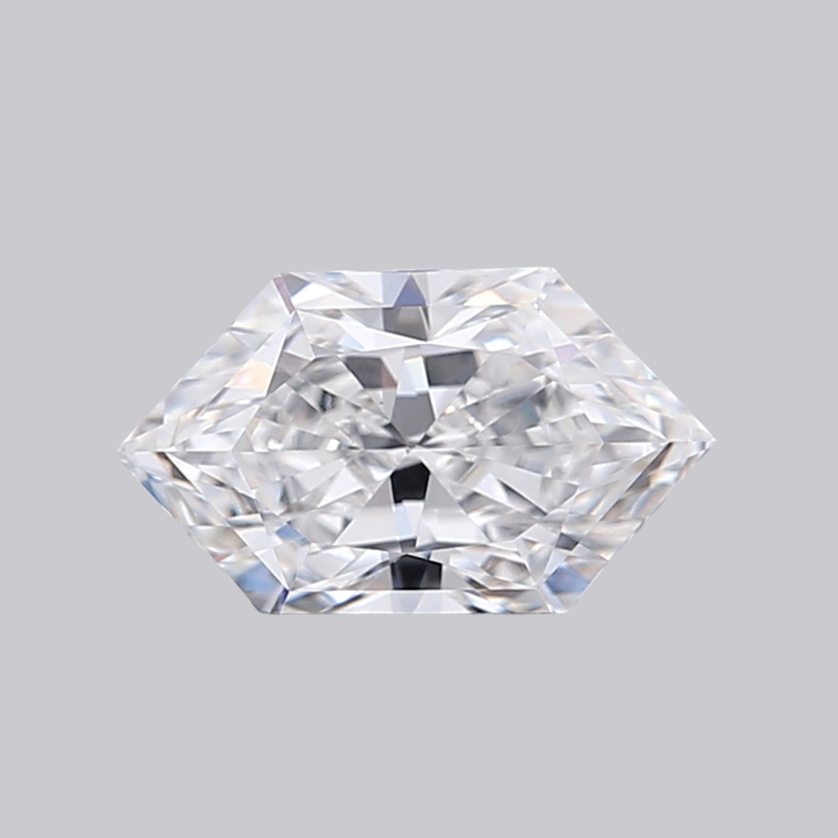1.55CT D VS1 Hexagonal Lab Grown Fancy Shape Diamond 10.09*6.02*4.02MM
