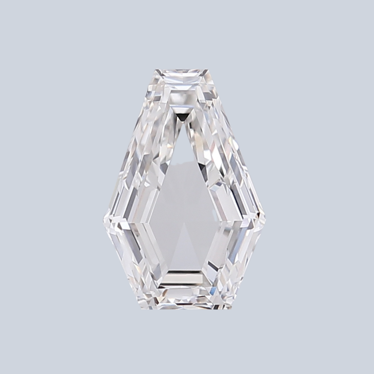 2.12CT F VVS2 Coffin Lab Grown Fancy Shape Diamond 10.57*7.06*3.53MM