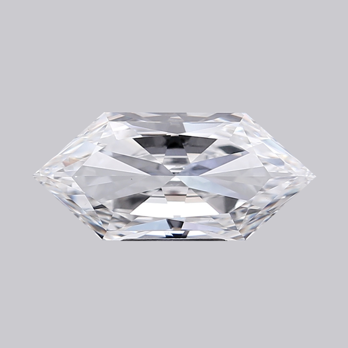 4.19CT F VS1 Hexagonal Lab Grown Fancy Shape Diamond 17.18*7.73*4.43MM