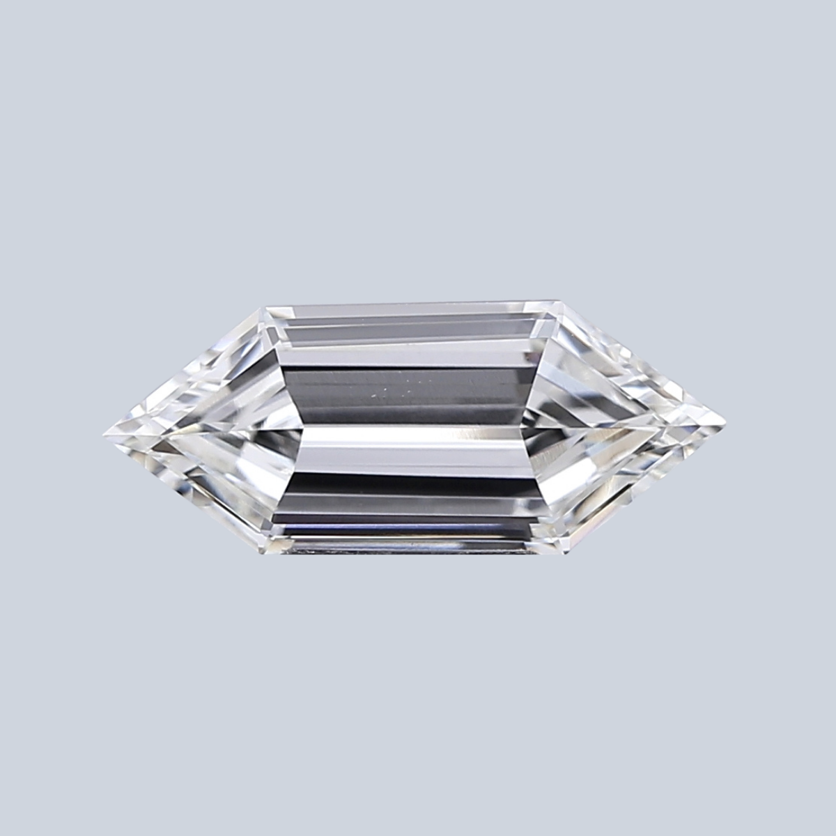 2.03CT F VS1 Hexagonal Elegant Lab Grown Fancy Shape Diamond 14.18*5.77*3.45MM