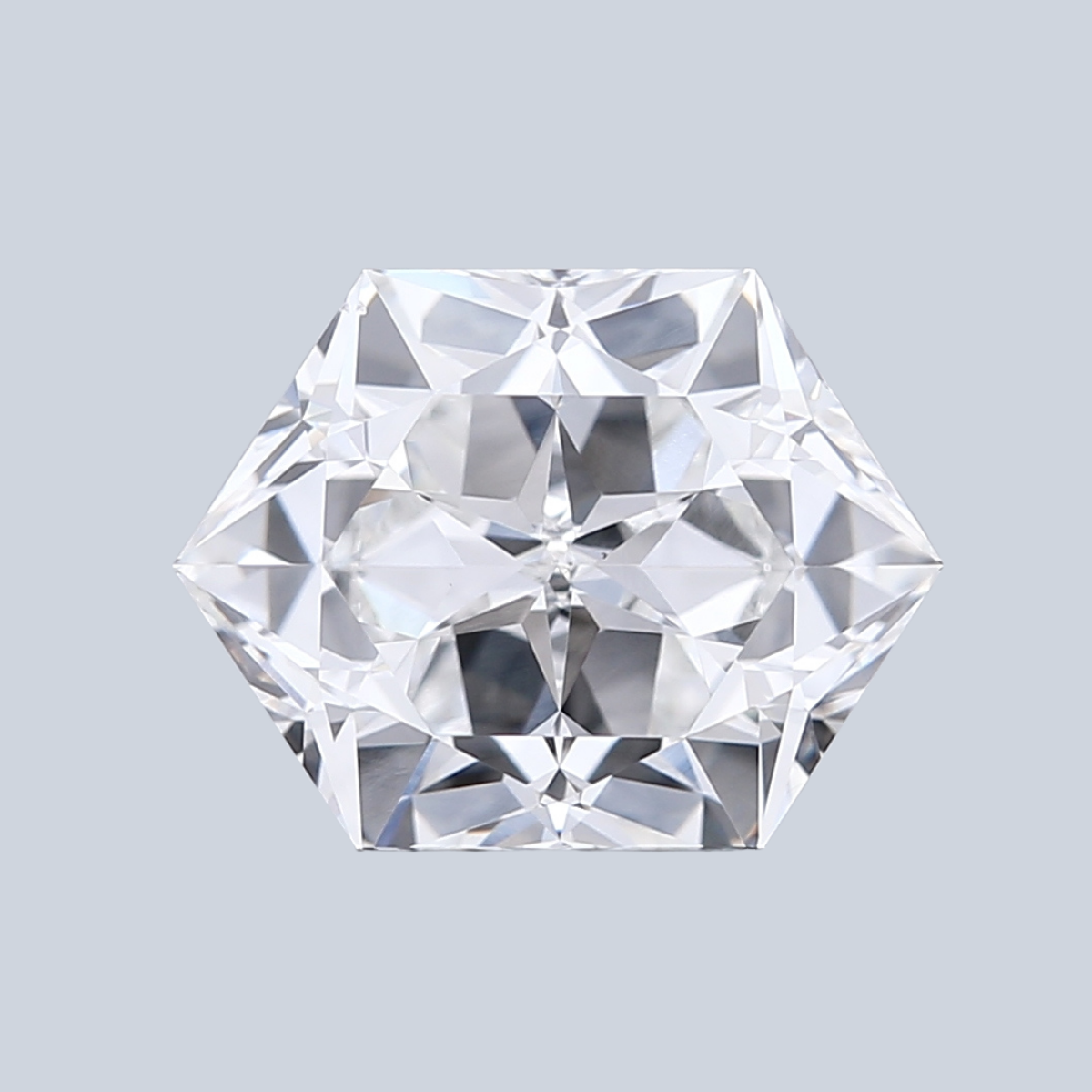 2.21CT E VS1 Hexagonal High Quality Lab Grown Fancy Shape Diamond 9.45*7.26*4.88MM