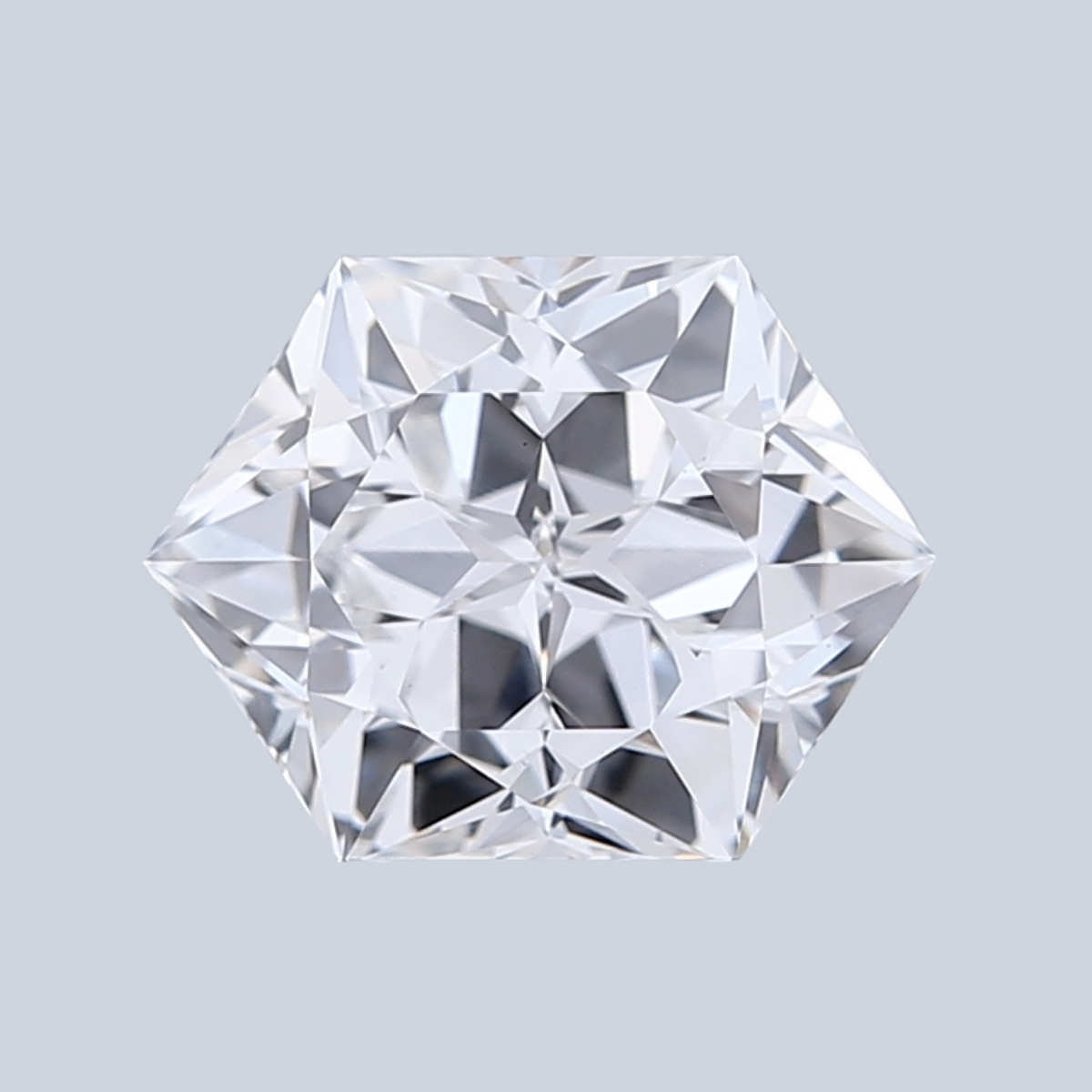 1.54CT D VS1 Hexagonal Premium Lab Grown Fancy Shape Diamond 8.4*6.45*4.4MM