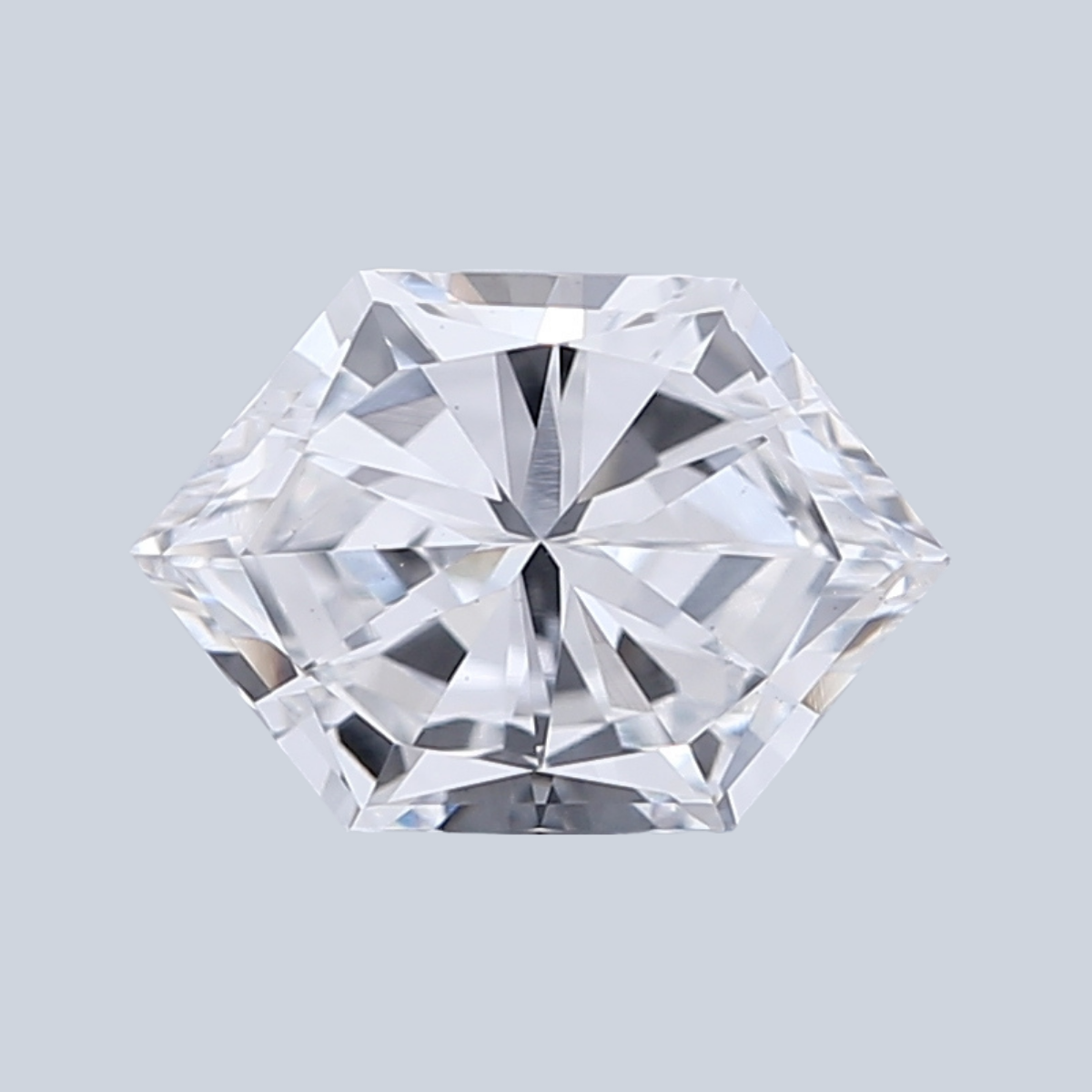 0.95CT E VVS2 Hexagonal Elegant Lab Grown Fancy Shape Diamond 7.9*5.4*3.6MM