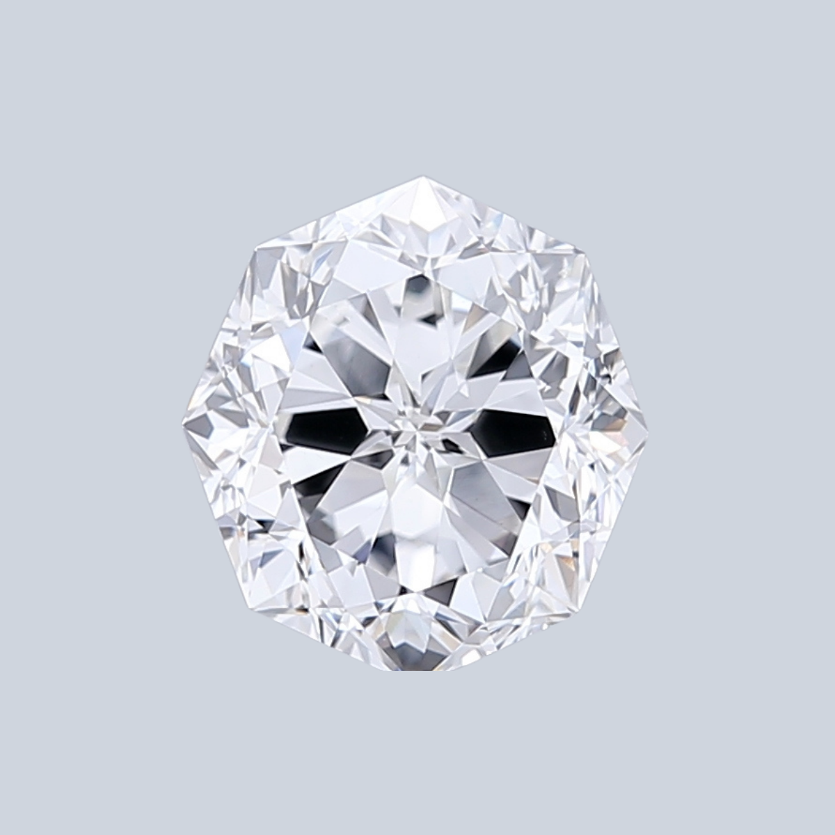 2.11CT E VS1 Octagon Elegant Lab Grown Fancy Shape Diamond 7.86*7.42*5.21MM