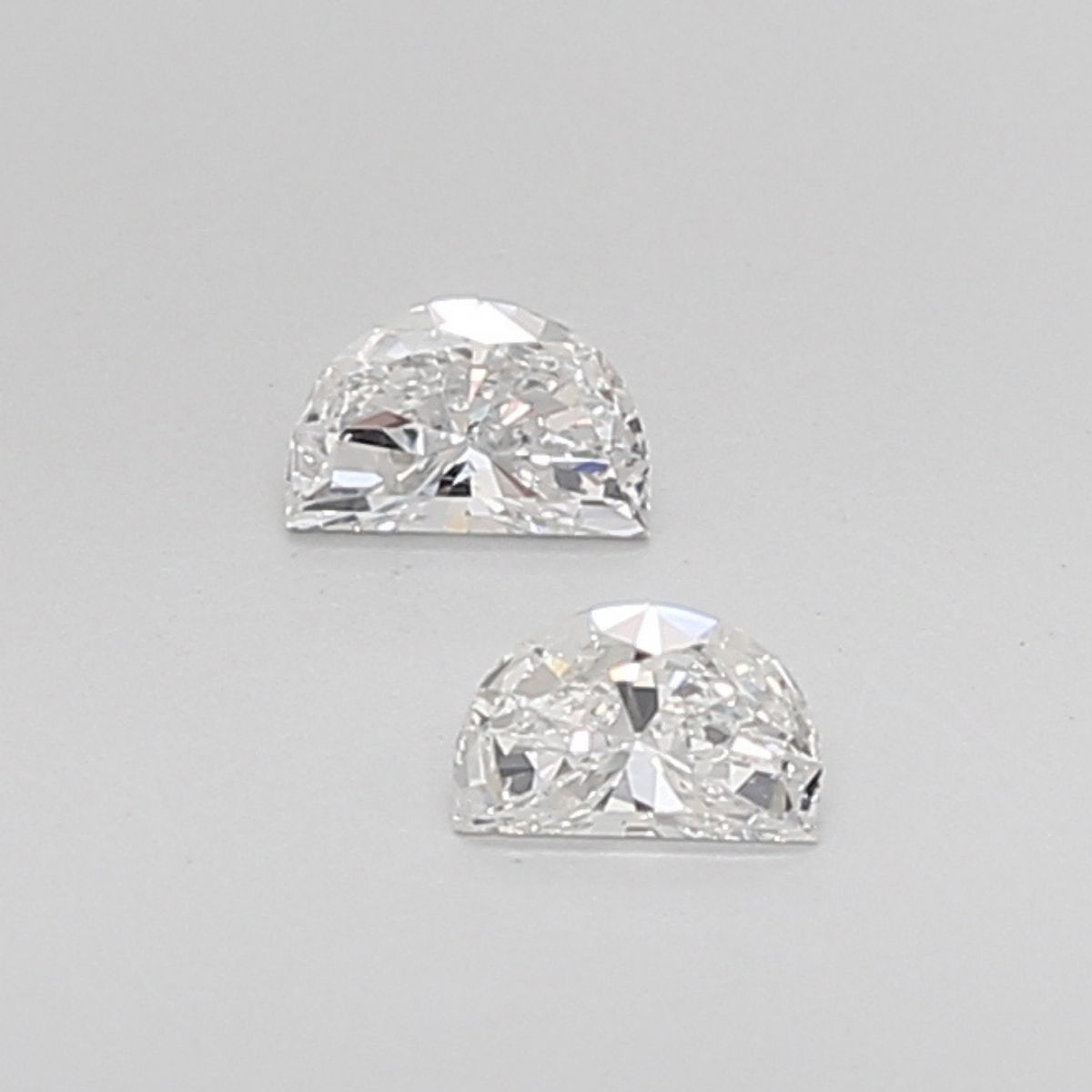 1.39CT J VS2 Half Moon Trusted Natural Diamond Pair 7.05*4.6*3.16MM