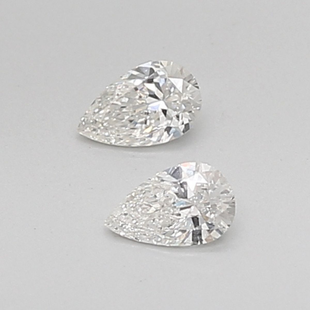 1.16CT J I1 Pear Natural Diamond Matching Pair 6.7*4.15*2.99MM