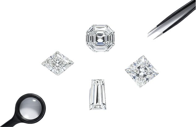 Asscher, Princess and Emerald Cut Diamond Banner