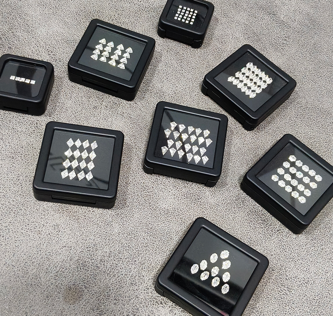 Loose Fancy Shape Diamonds in Display Boxes