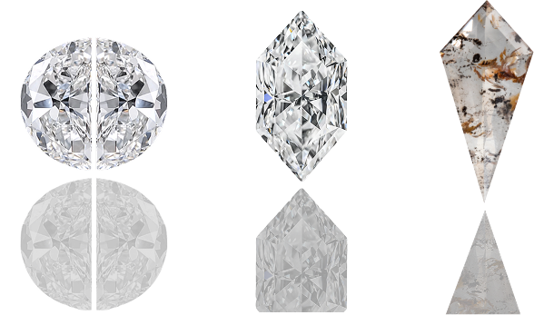 Round, Marquise and Kite Cut Diamond Image Menu