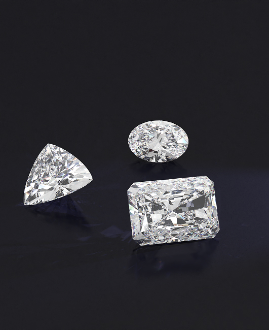 Trillion, Oval and Radiant Cut Loose Diamonds