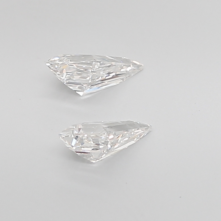 0.80 Ct VVS2 E Step Cut Kite High Quality Diamond Pair