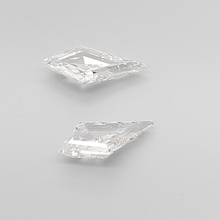 0.66 Ct VS2 G Step Cut Kite Fine Matching Diamond Pair