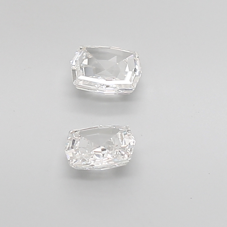0.81 Ct VS1 G Step Cut Octagone Precision Selected Diamond Pair