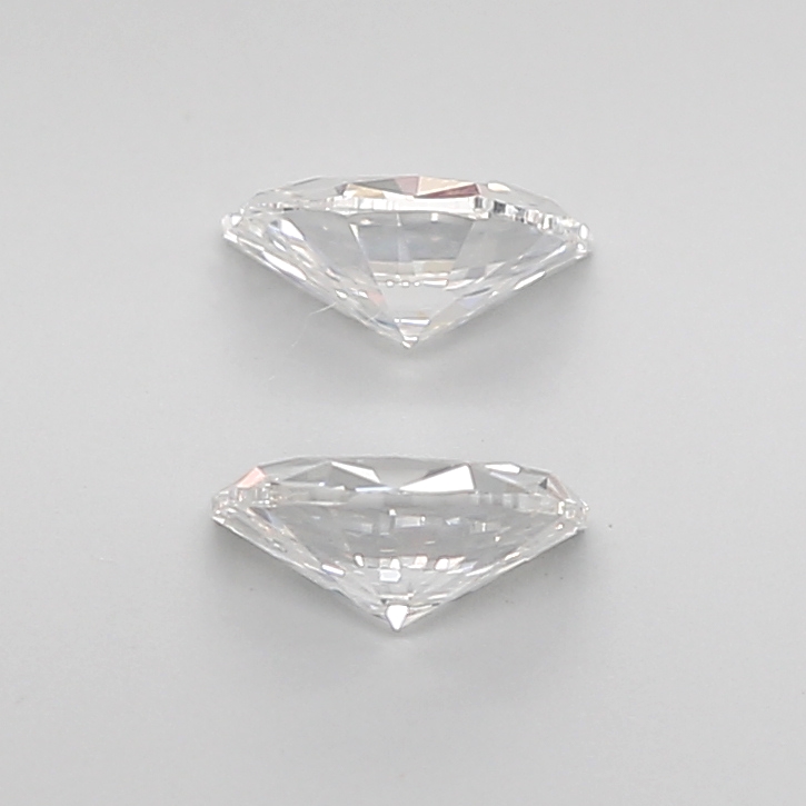 0.97 Ct VVS2 F Brilliant Cut Half Moon Premium Lab Grown Diamond Pair