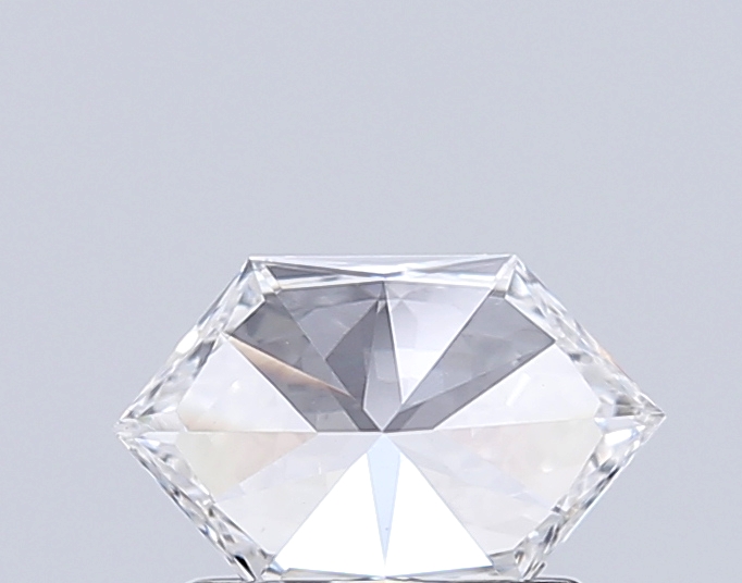 0.80 Ct VS2 F Brilliant Cut Hexagonal Elegant Lab Grown Fancy Shape Diamond
