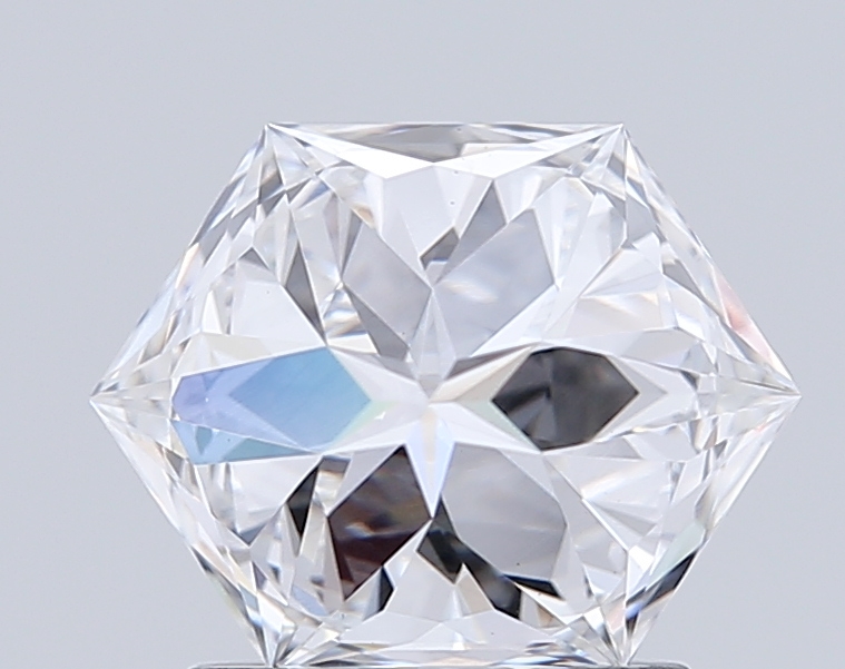 1.54 Ct VS1 D Brilliant Cut Hexagonal Premium Lab Grown Fancy Shape Diamond