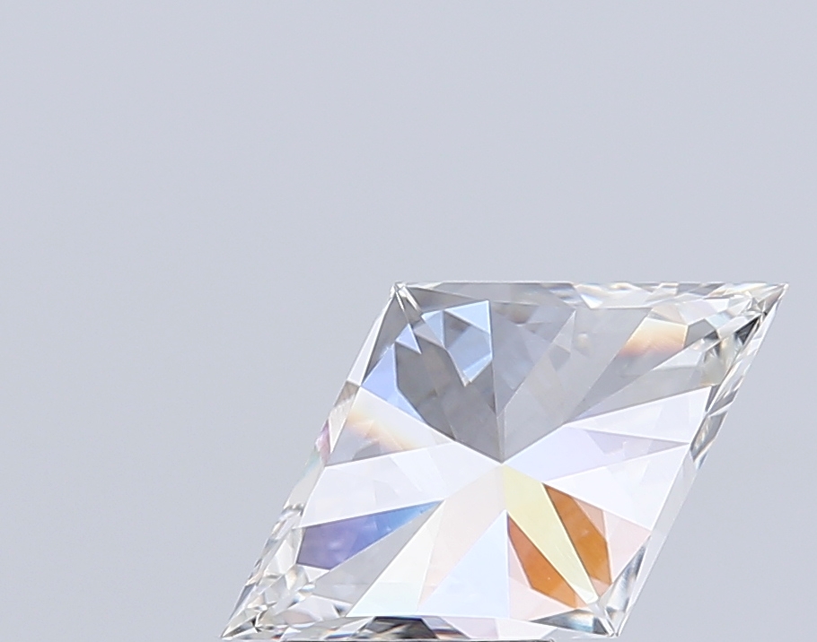 3.32 Ct VVS2 H Brilliant Cut Lozenge Statement Lab Grown Fancy Shape Diamond