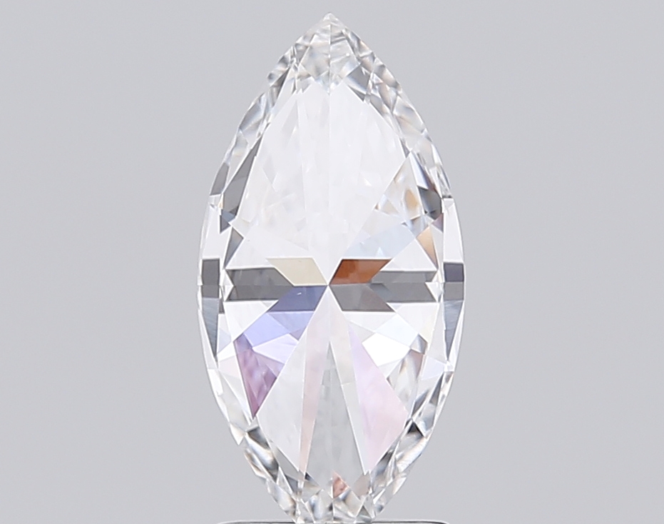 2.58 Ct VVS2 D Brilliant Cut Marquise Lab Grown Fancy Shape Diamond